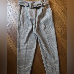 Women’s Ann Taylor Plaid Pants with Belt